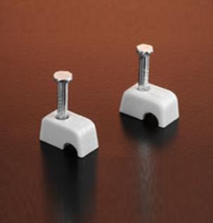 CABLE CLIPS - ROUND WHITE
